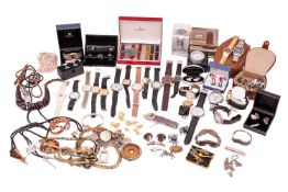 A collection of costume and silver jewellery; to include a Georg Jensen silver brooch of two dolphin