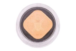 1981 Bicentenary of the Battle of Jersey proof coin, 22ct gold, diameter 25.4 mm, 10.45 grams, encap