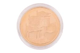 Queen Elizabeth II 70th Birthday gold proof crown, 22ct gold, diameter 38.61 mm, 39.94 grams, encaps