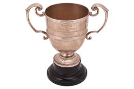 A silver East Surrey Regimental two-handled trophy, London 1902, by William Hutton & Sons Ltd, o