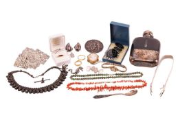 Two court style wedding bands, one of 22ct yellow gold (split), weight 8.2 grams; the other in 18ct 