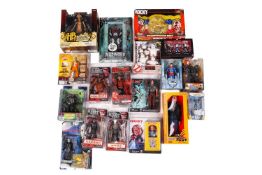 A large collection of collectible figures, to include - Hasbro Ghostbusters Plasmer series Mini-Puft
