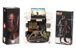 Threezero, The Walking Dead Merle Dixon 1:6 scale collectible figure, 3Z0014, outer box autographed 