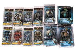 A collection of Pacific Rim collectible figures, to include - Jaeger (966N081314), Kaiju Knifehead (