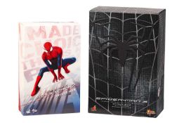 Two Hot Toys 1:6 scale collectible figures, 'The Amazing Spider-Man 2', MMS 244, together with a 'Sp