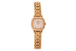 Longines Gold-Plated Wrist Watch Reference: 7421 963 Serial: 26927560 Bezel: Smooth Year: late 1980s