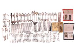 A set of twelve Swedish teaspoons, in fitted case; together with a cased set of twelve Swedish teasp