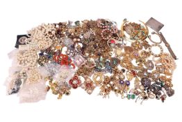 A large quantity of 1980s and later costume jewellery including pieces by Butler & Wilson, Gross