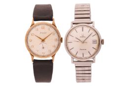 Two watches; The first a 9ct Accurist 32mm wrist watch, featuring a calibre 1002 984 21-Jewel manual