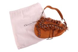 Christian Dior by John Galliano - a limited edition saddle bag in honey brown leather, 2006, with fu