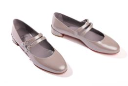 Christian Louboutin - a pair of Sweet Jane in mauve metal patent leather. (size 39.5) RRP£675 Condit