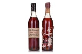 A bottle of 1948 B Gelas et Fils Vieil Armagnac, together with a 1966 J. de Malliac Armagnac (label 
