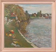 Michael Whittlesea (British, b.1938), 'The River at Marlow', signed 'Michael Whittlesea' (bottom rig