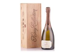 A bottle of 1976 Krug Collection Champagne, in original wooden box with paperwork, 75cl.