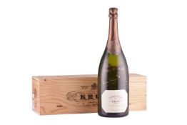 A magnum of 1969 Krug Collection Champagne, with original wood case and paperwork, 150cl, with birth