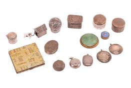 A Victorian silver miniature dog's kennel and associated ceramic figure of a dog, Import marks for S