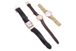 A Mappin & Webb '9K' Gentleman's tank style wrist watch, circa 1970, the 23mm case enclosing a w
