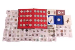 A large group of British pre-decimal silver and some copper coinage, including a partial album of Ha