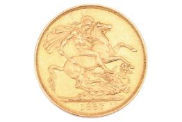 A Queen Victoria 1887 double sovereign, minted to commemorate Queen Victoria's Golden Jubilee, Jubil
