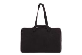 Cartier - an evening case in black suede, circa 1960s, of rectangular shape, constructed in two hing