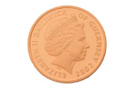 A 2002 Elizabeth II Guernsey gold proof £25, The Golden Jubilee edition, uncirculated, encapsulated 