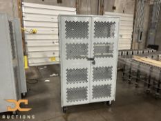 (2) Steel Security Cabinet | 2 Door Lockable