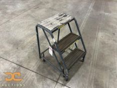 (3) Ballymore Company Rolling 3 Step Ladder