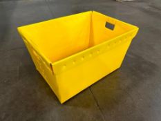 (100) Yellow Heavy Duty Storage Totes