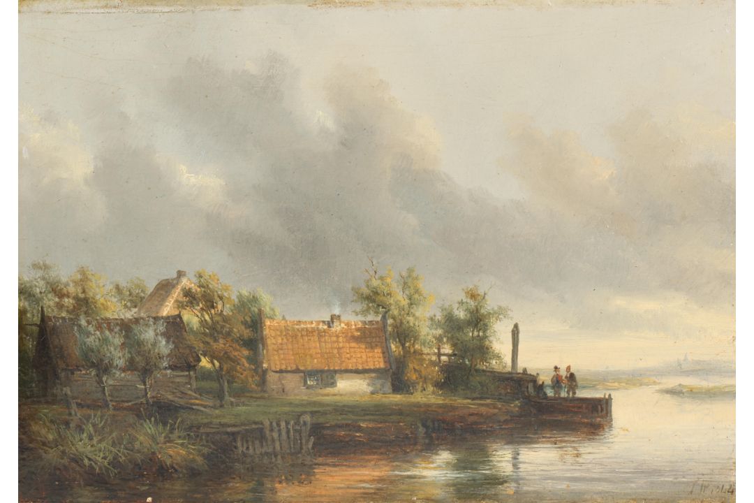 Hollandse school, onduidelijk gesign. r.o. en gedateerd 1844 - Bild 1 aus 6