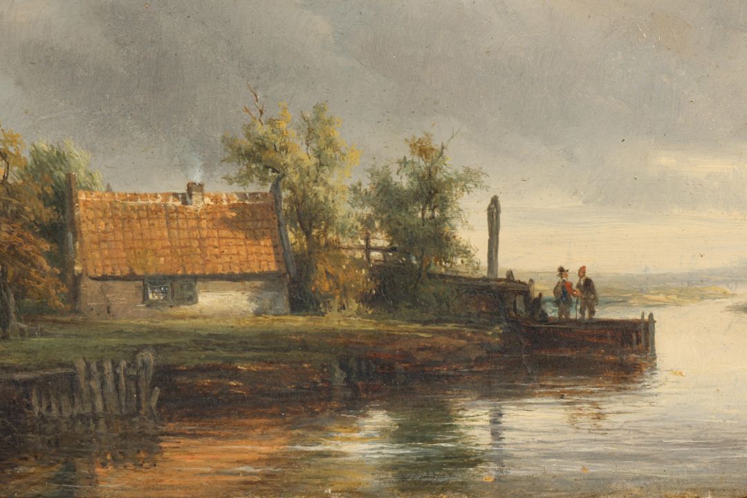 Hollandse school, onduidelijk gesign. r.o. en gedateerd 1844 - Bild 6 aus 6