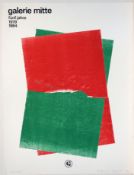 Klaus Dennhardt (*1941): Ausstellungsplakat "galerie mitte fünf jahre 1979 - 1984"