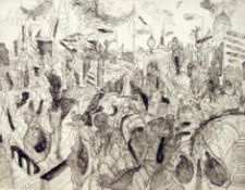 Andreas Dress (1943–2019): Festliche Stadt, II. Zustand (1982)