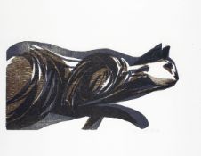 Heiner Bauschert (1928–1986): Schleichende Katze (1986)