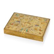 Cartier Copper, Brass and Enamel Vanity Case