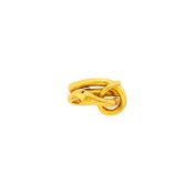 David Webb Gold and Enamel Serpent Ring