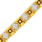 Two-Color Gold and Diamond Bracelet