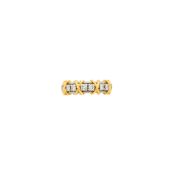 Tiffany & Co, Schlumberger Platinum, Gold and Diamond 'X' Band Ring