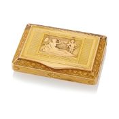 Antique Two-Color Gold Neoclassical Compact
