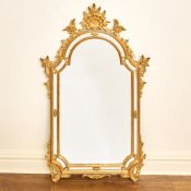 Louis XV Style Giltwood Mirror