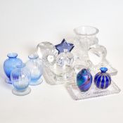 Group of Glass Table Articles