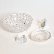 Group of Lalique Glass Table Articles