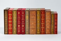 A group of specially bound copies of Barbara Taylor Bradford OBE novels.