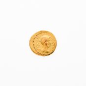Julius Caesar, c. 45 B.C.E. AV Aureus (8.25g, 20mm).