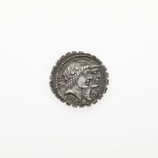 Q. Fufius Calenus and Mucius Cordus. c. 70 B.C.E. AR Denarius (3.74g, 20mm).