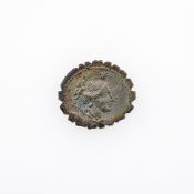 A. Postumius A.f.Sp.n. Albinus. c. 81 B.C.E. AR Denarius Serratus (3.93g, 20mm).