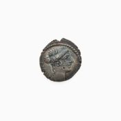 Albinus Bruti f. c. 48 B.C.E. AR Denarius (3.90g, 20mm).