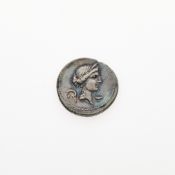 M. Aemilius Lepidus. c. 61 B.C.E. AR Denarius (3.90g, 19mm).
