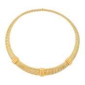 Cartier Tricolor Gold 'Trinity' Snake Link Necklace