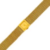 Boucheron Paris Gold Mesh Wristwatch