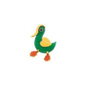 Cartier Gold, Aventurine Quartz, Carved Coral and Sapphire Duck Clip-Brooch, France